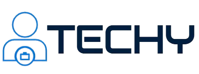 techy logo white